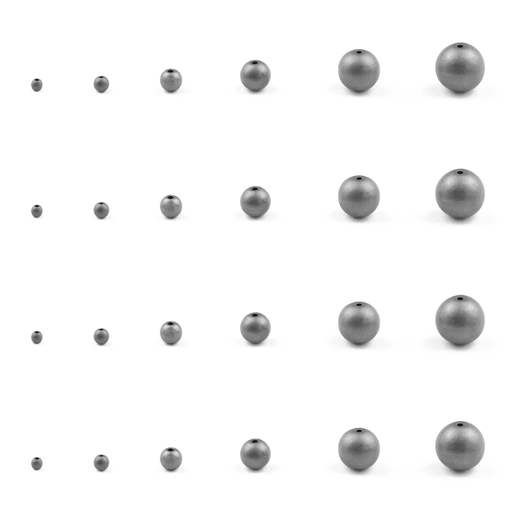 Бусины Из Гематита BTFBES матовые черные круглые россыпью 2/3/4/6/8/10 мм для