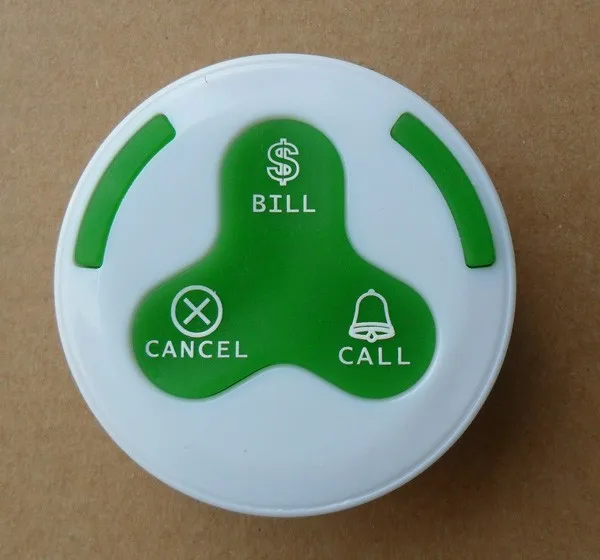 Беспроводной пейджер с кнопкой вызова официанта держателем меню система