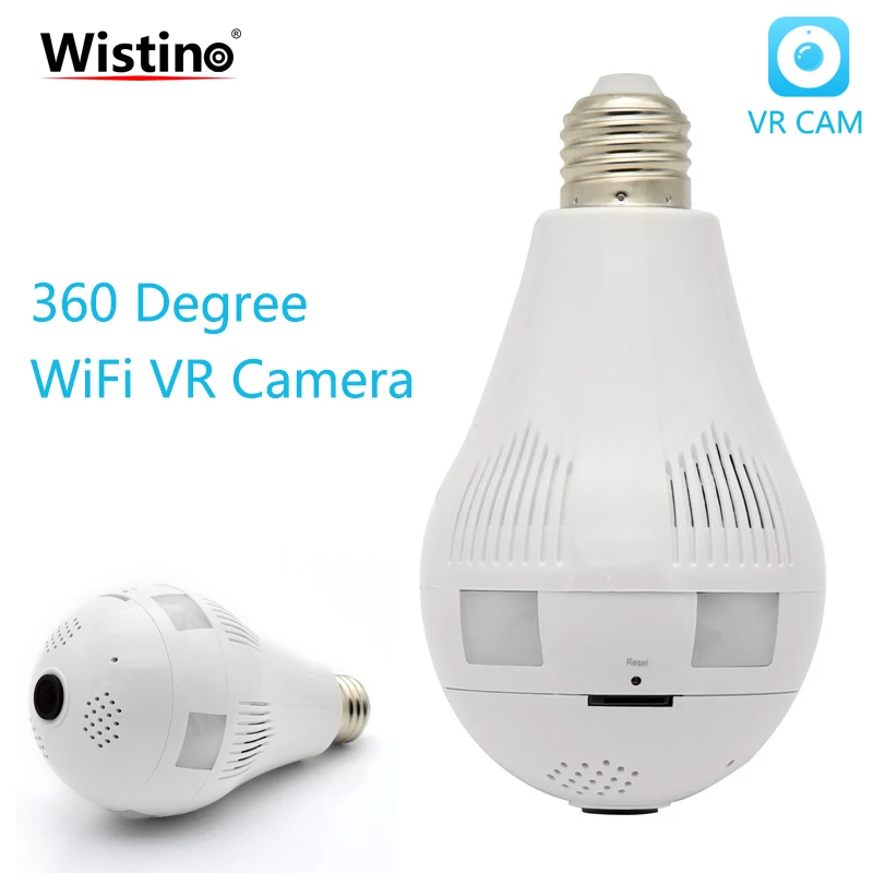 CCTV 960P лампа светодиодный Wifi IP камера Wi Fi рыбий глаз VR панорамная 360 градусов 1.3MP