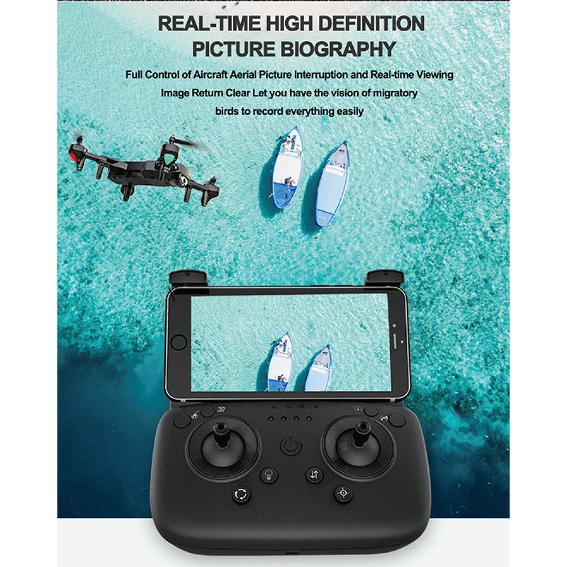 Радиоуправляемый вертолет 1080P камера Дрон WiFi FPV Дрон двойная камера HD складной Радиоуправляемый квадрокоптер 2,4G оптическое позиционирование потока Квадрокоптер