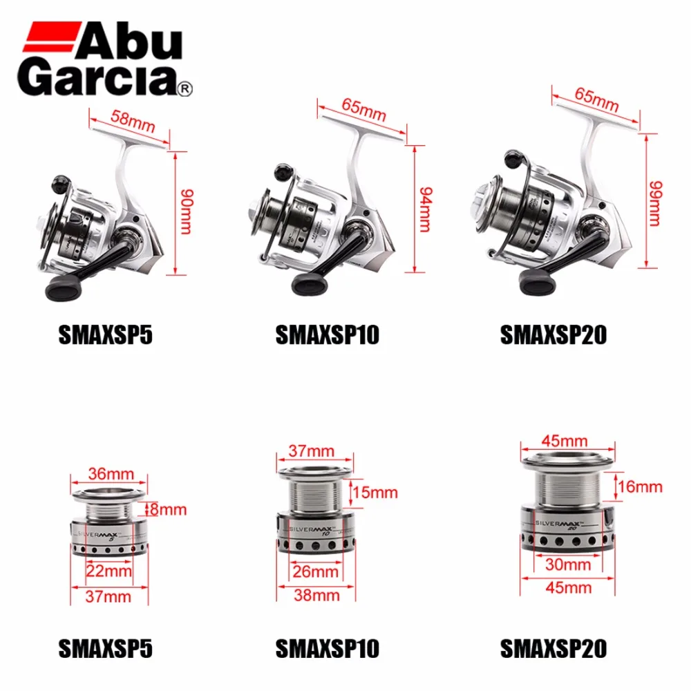 2017 Abu Garcia бренд SMAXSP 500-4000 серия спиннинговая Рыболовная катушка 5 + 1BB алюминиевая