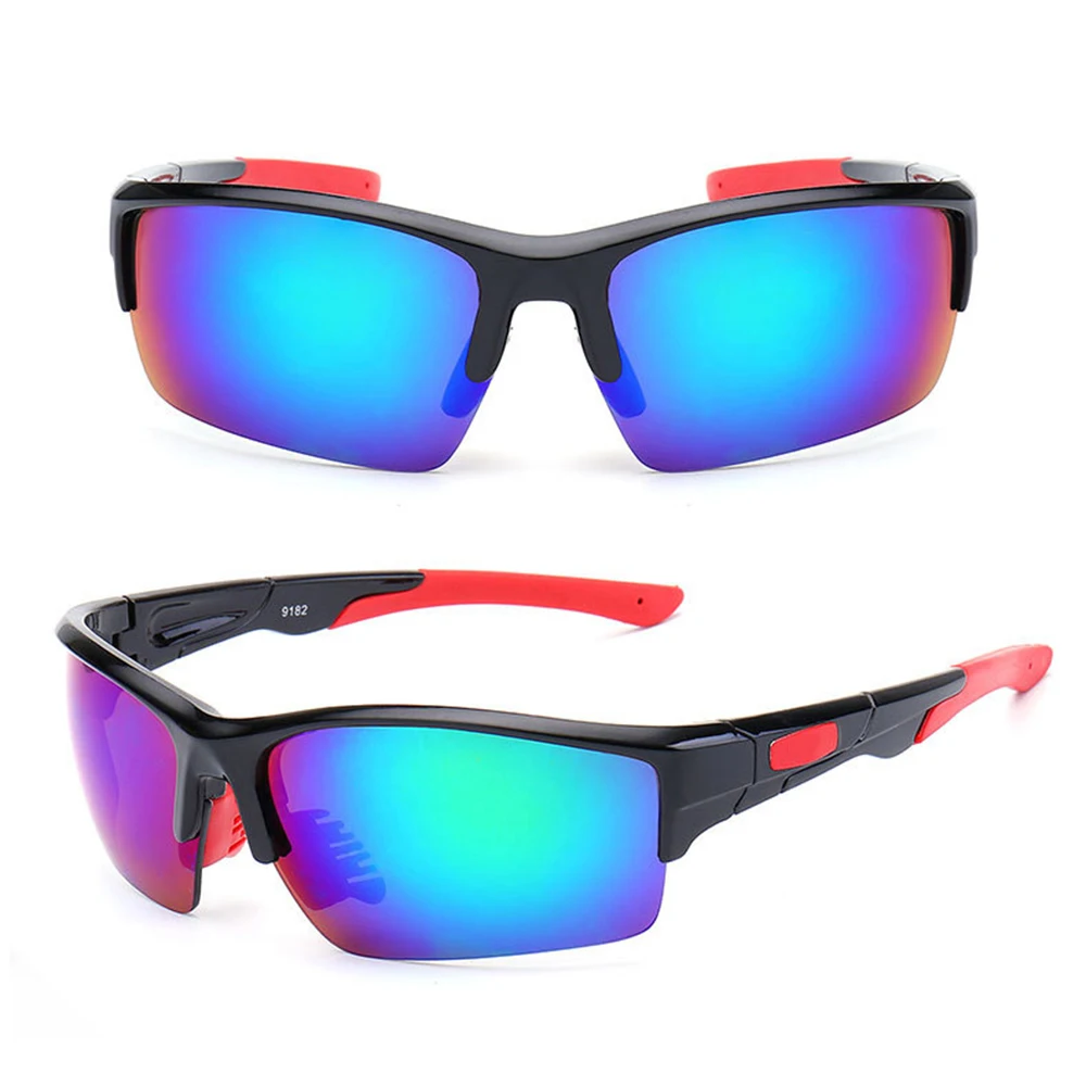Black Blue Green Мужские и женские очки для велоспорта, для спорта на открытом воздухе, для горного велоспорта, велосипедные очки, для спорта на открытом воздухе, MTB, велосипедные солнцезащитные очки, очки - Цвет: Black Blue Green
