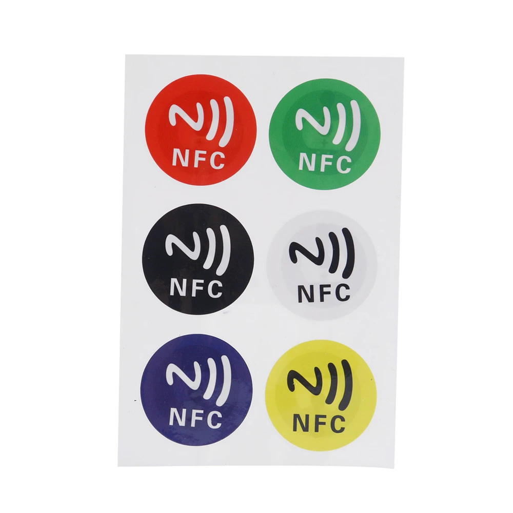 Коричневый 6 шт./лот) NFC метки стикер s NTAG213 NFC метки RFID клейкая этикетка наклейка универсальные этикетки Ntag213 RFID бирка для всех NFC телефонов - Цвет: Коричневый
