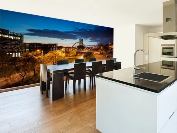 Пользовательские фото обои Манчестер skyline 3 d фрески для гостиной спальни ТВ