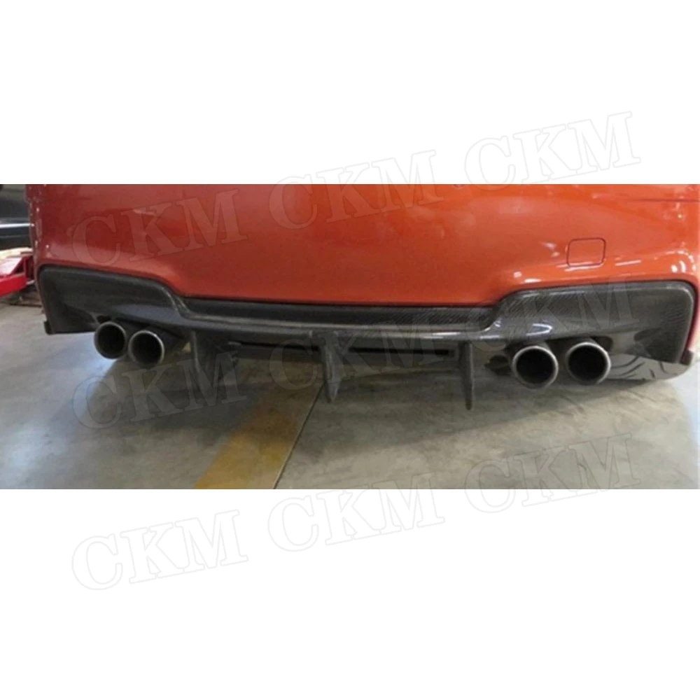 Углеродного волокна диффузор губа на задний бампер спойлер для хэтчбеков BMW