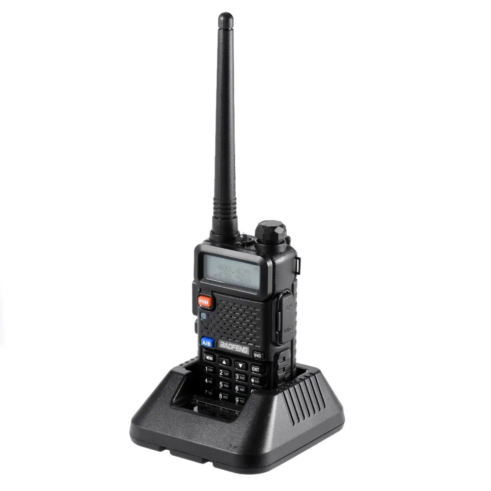 black 6 шт. BAOFENG UV-5R рация до 128 каналов fm-трансивер двухдиапазонный DTMF 128 каналов памяти - Цвет: black