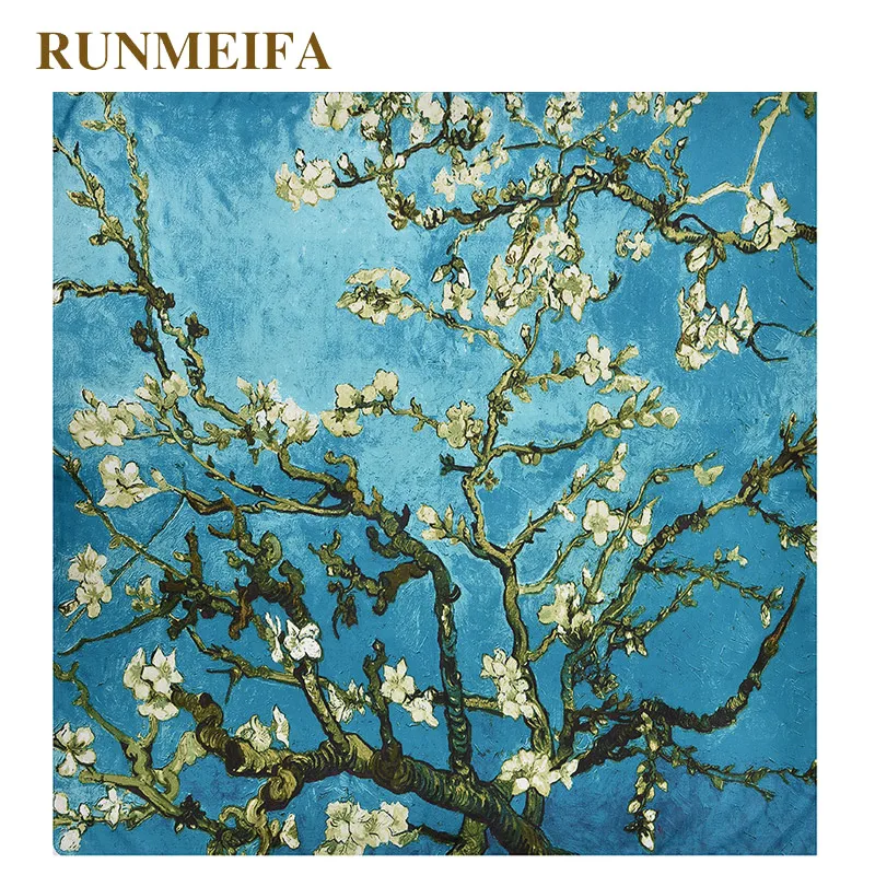 RUNMEIFA новый дизайн бандана для женщин квадратный сатиновый хиджаб Femme благородная