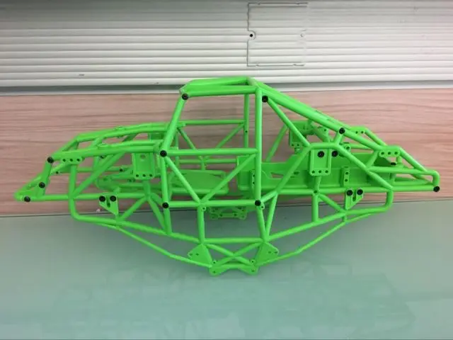 Осевая SMT10 зеленая основная рама и клетка шасси трубы rollcage AX90055