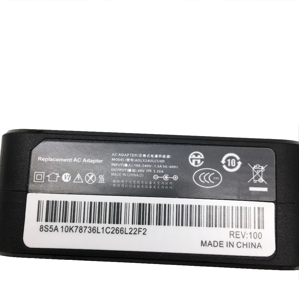 ЕС 20V 3.25A 65 Вт 5,5*2,5 мм AC адаптер ноутбука Зарядное устройство для lenovo IBM B470 B570e B570 G570 G470 Z500 G770 V570 Z400 P500 P500 IdeaPad G575