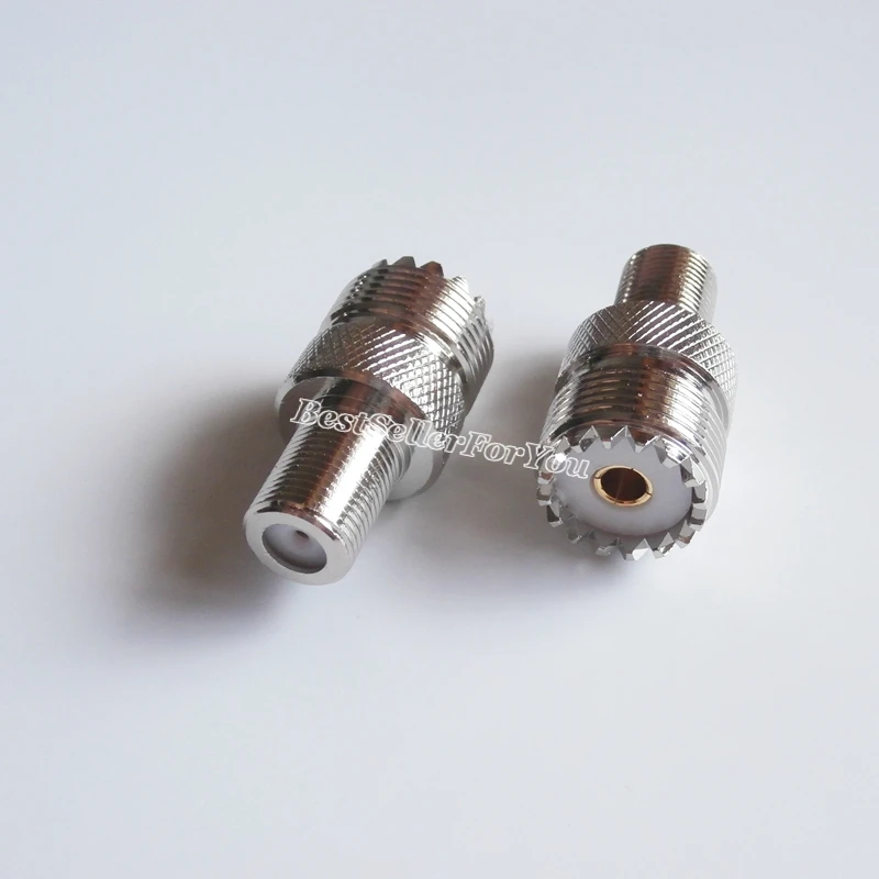 1 шт. UHF Female SO-239 SO239 к F ТВ гнездовой разъем RF коаксиальный адаптера на английском