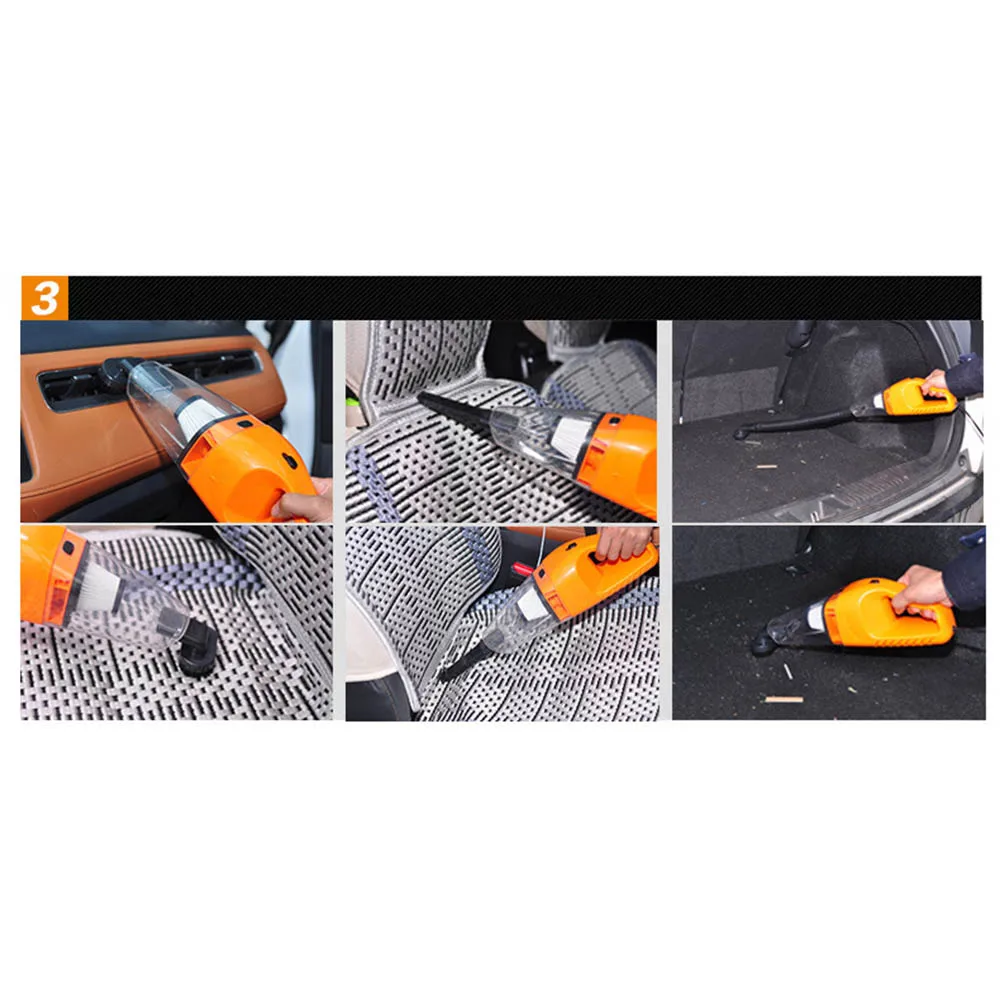 Пылесос автомобильный портативный для сухой и влажной уборки 120 Вт 12 В|Пылесос| |