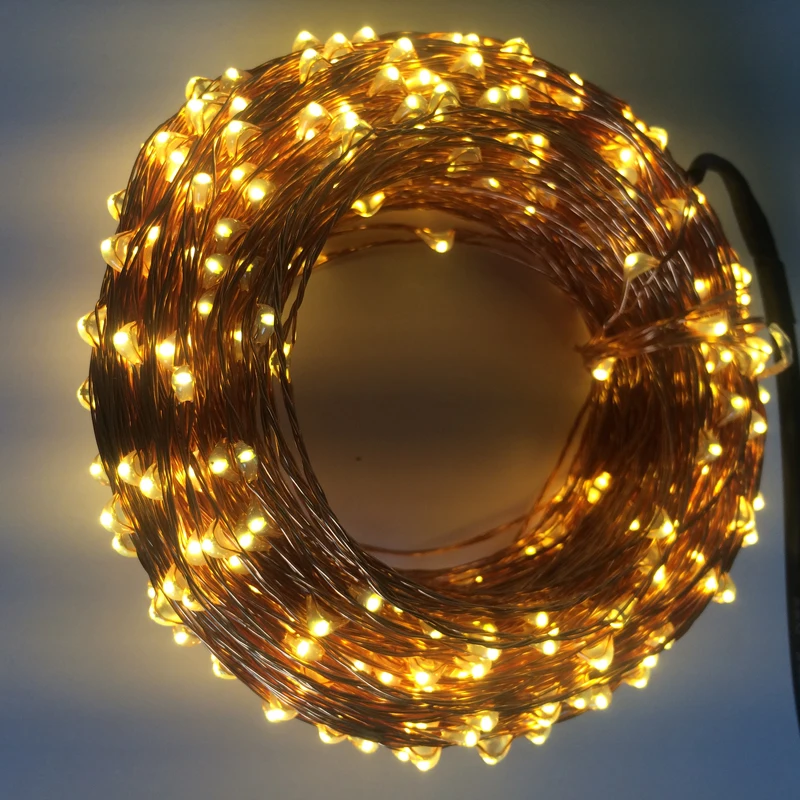 Затемнитель с Дистанционным Управлением 30 М 300 Светодиодных Лампочек Медный