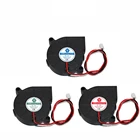 5015 Турбовентилятор 12 В 24 В, охлаждающие детали для 3D-принтера, 2Pin Dupont провод DC кулер, Радиатор 50 мм x 50 мм x 15 мм, пластиковая деталь