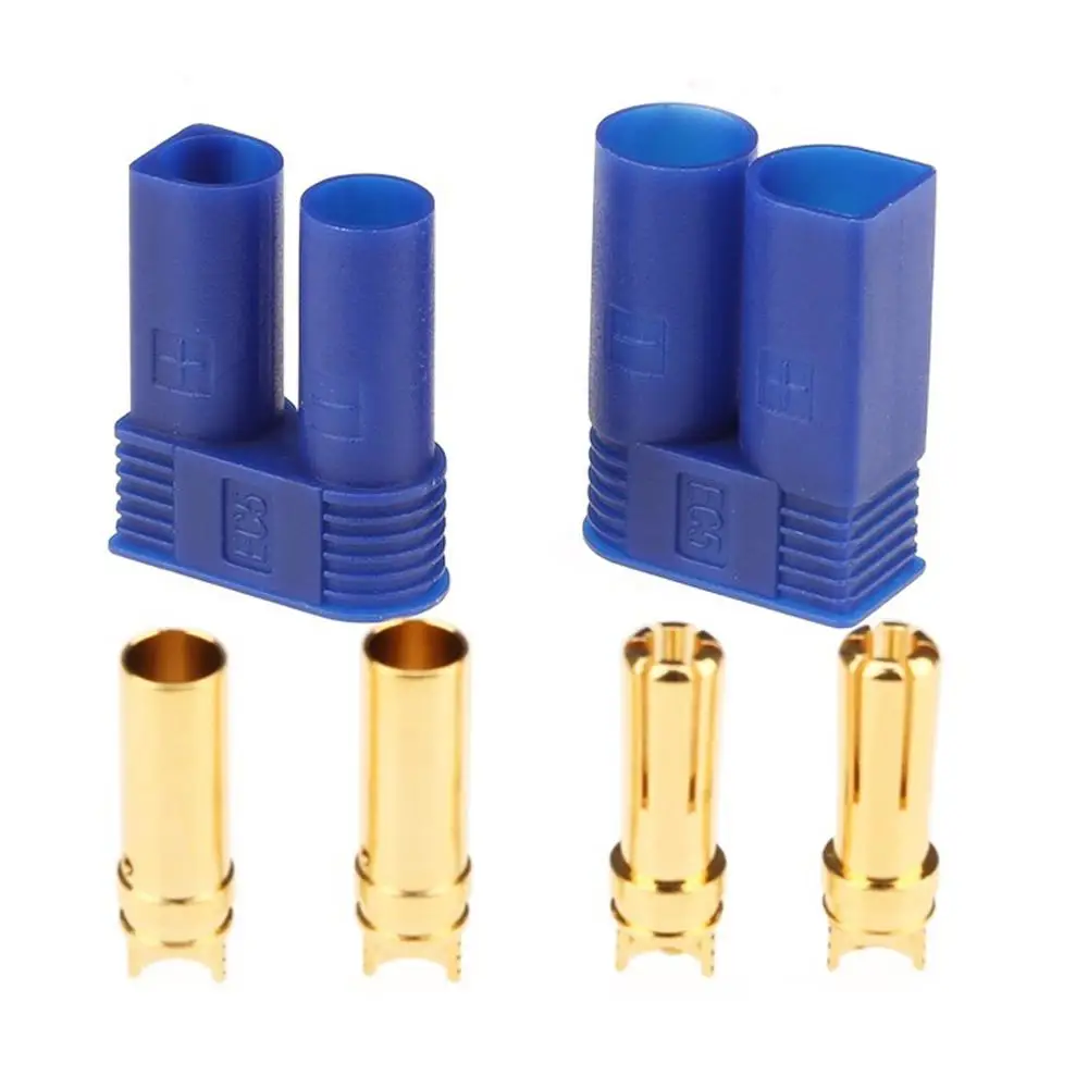 

10pair/lot EC5 Banana Plug Bullet Connector Female+Male for RC ESC LIPO Battery/Motor