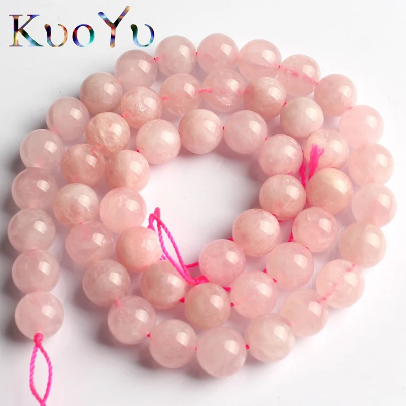 

AA Natural Madagascar Rose Quartzs Beads Round Loose Spacer Beads 15'' Strand 6/8/10mm For Jewelry Making DIY Bracelet Necklace