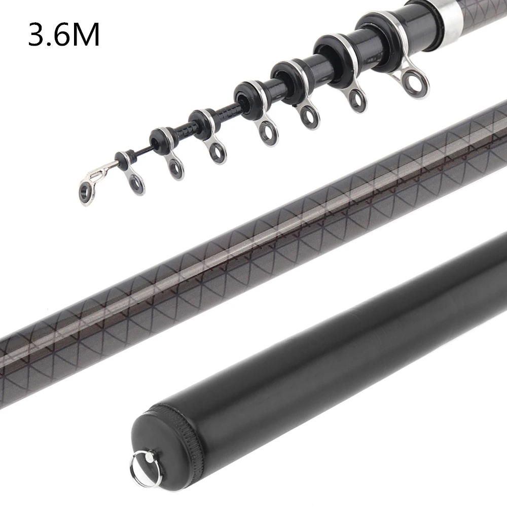 2.7m/3.6m/4.5m/5.4m High Quality Durable Telescopic Rock Carp Fishing Rod 5/7/8/10 Sections Carbon Fiber Surf Spinning Pole - купить по