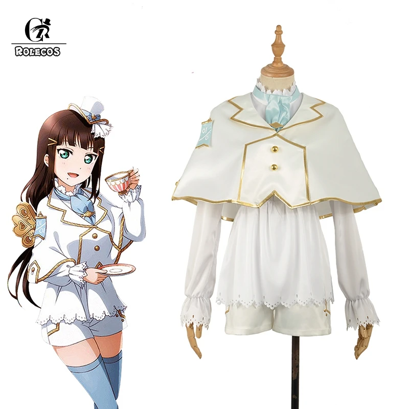 ROLECOS LoveLive Sunshine Косплей Костюм охара Мари Lovelive Элис костюм горничной Dia Chika You kanan