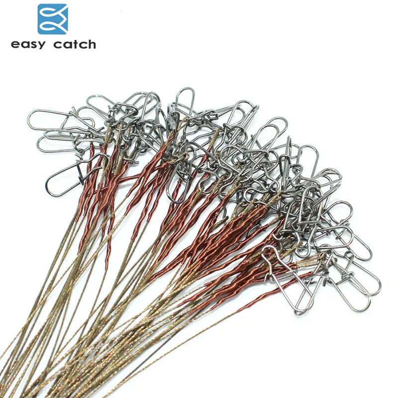 50 шт. рыболовная леска из нержавеющей стали 15/20/25 см 12 кг|fishing line|wire leaderline wire |