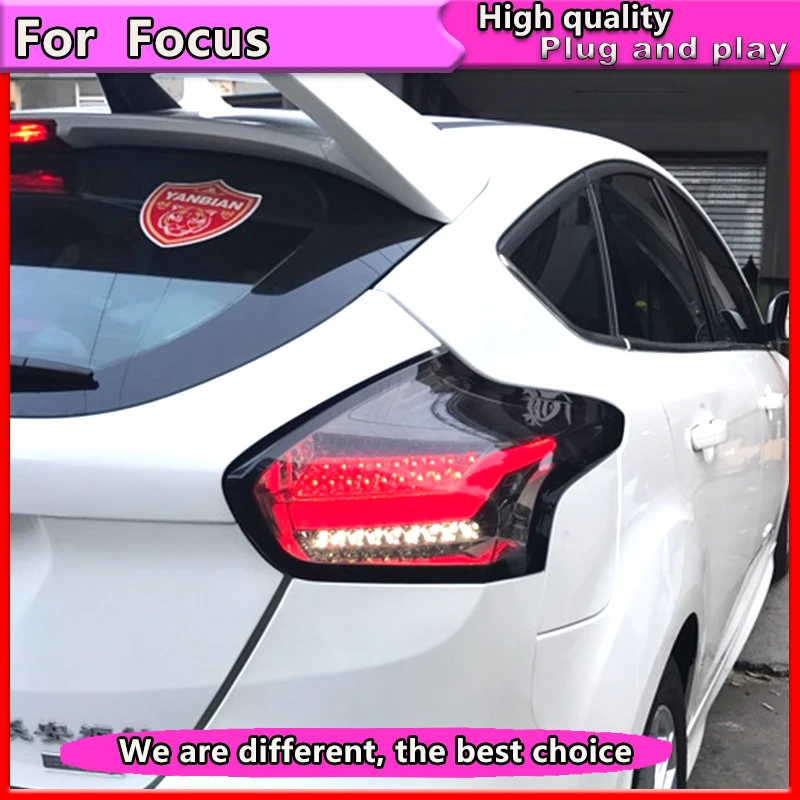 Автомобильный Стайлинг для Ford Focus 2 задние фары светодиодный задний фонарь задний багажник крышка лампы drl+ сигнал+ тормоз+ обратный