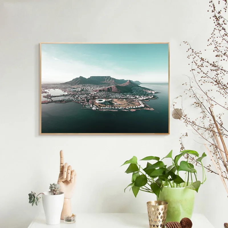 Тропический береговый Пляжный Пейзаж картина искусство на холсте живопись