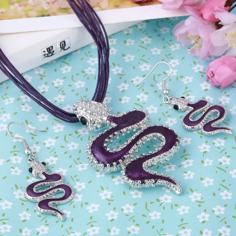 MINHIN высокое качество веревочное колье-чокер + серьги женские элегантные