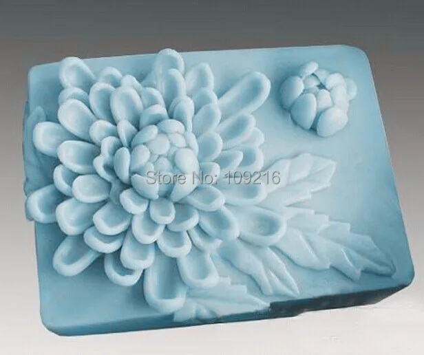 

wholesale!!!1pcs Chrysanthemums Blooming(S178) Silicone Handmade Soap Mold Crafts DIY Mold