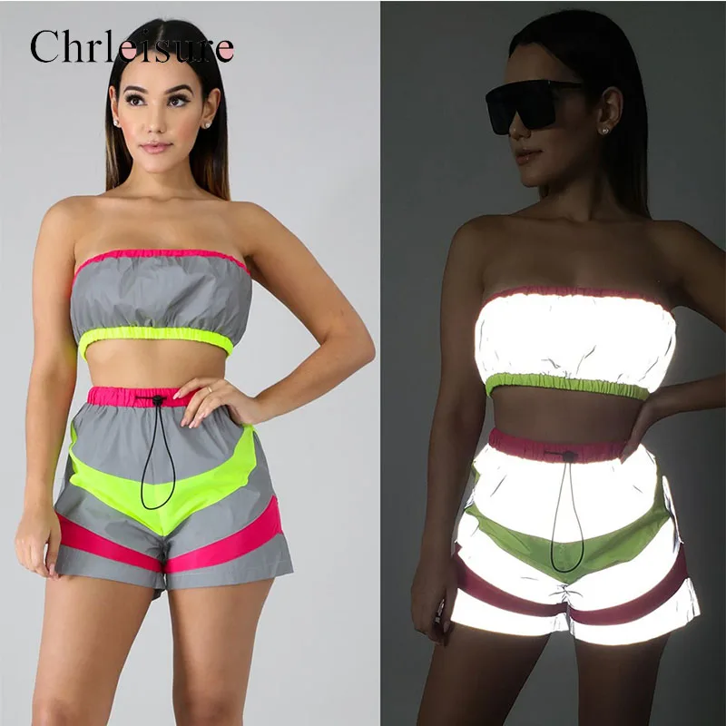 Chrleisure фестиваль женский костюм из двух предметов шорты одежда Клубные наряды