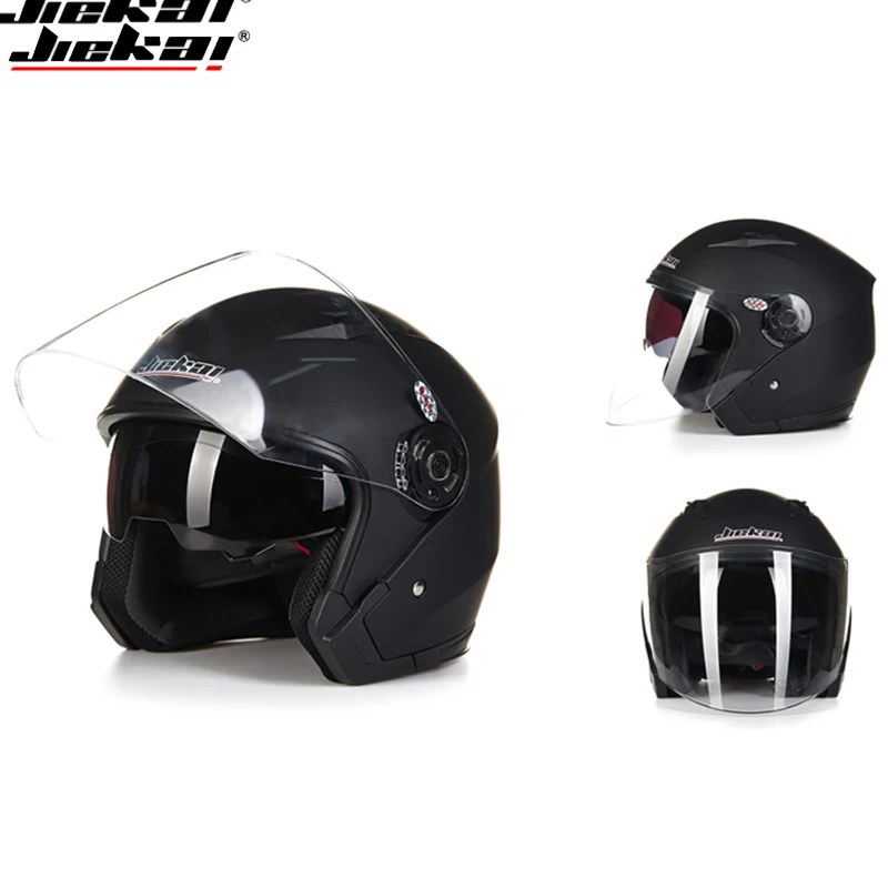 Шлем JIEKAI moto rcycle с открытым лицом винтажные гоночные мотоциклетные шлемы двойным
