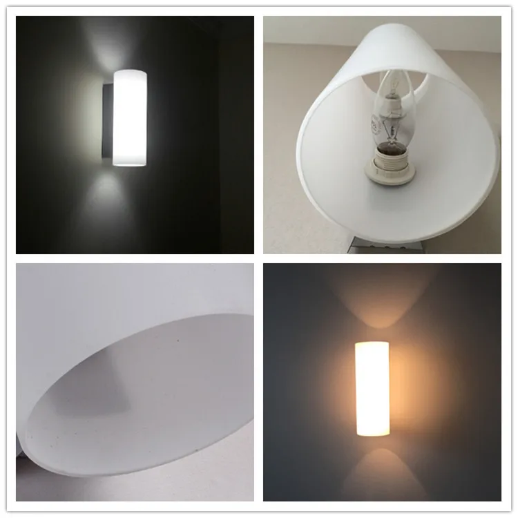 2015 современные короткие настенные бра стеклянная кровать свет чтения E14 Led