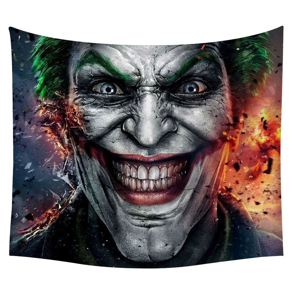 3D череп ужас гобелен настенный декоративный ковер мультфильм простыня для детей