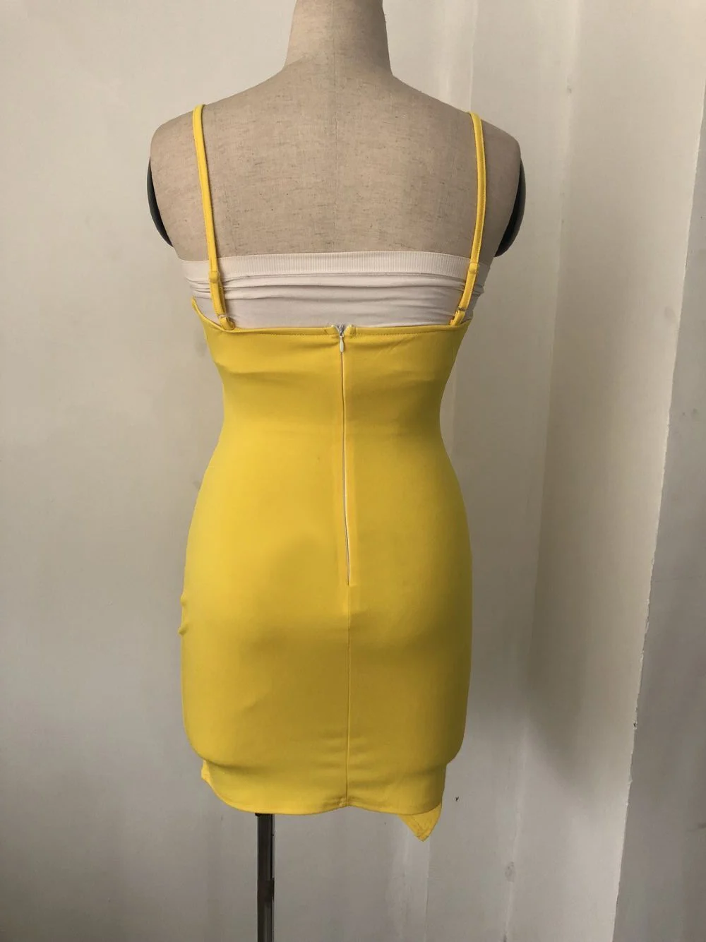 

2019 Strapy Sleeveless Keyhole Summer Dress Sexy Cut Out Stretch Club Night Party Dress for Women