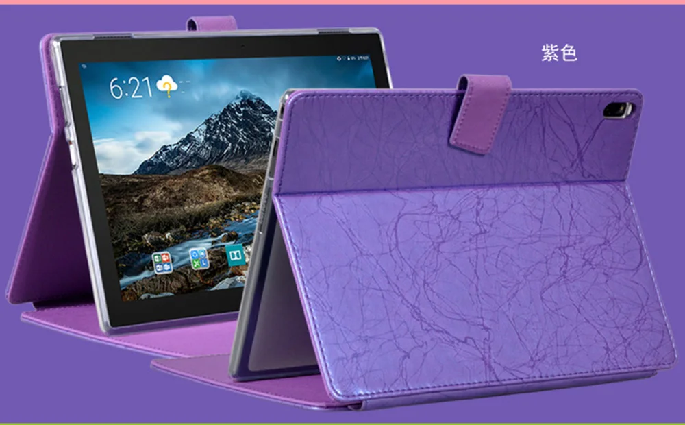 Для lenovo TAB4 10 Plus чехол из искусственной кожи ТПУ Силиконовый чехол для lenovo TAB 4 10 Plus TB-X704N TB-X704F чехол для планшета+ подарки - Цвет: Purple
