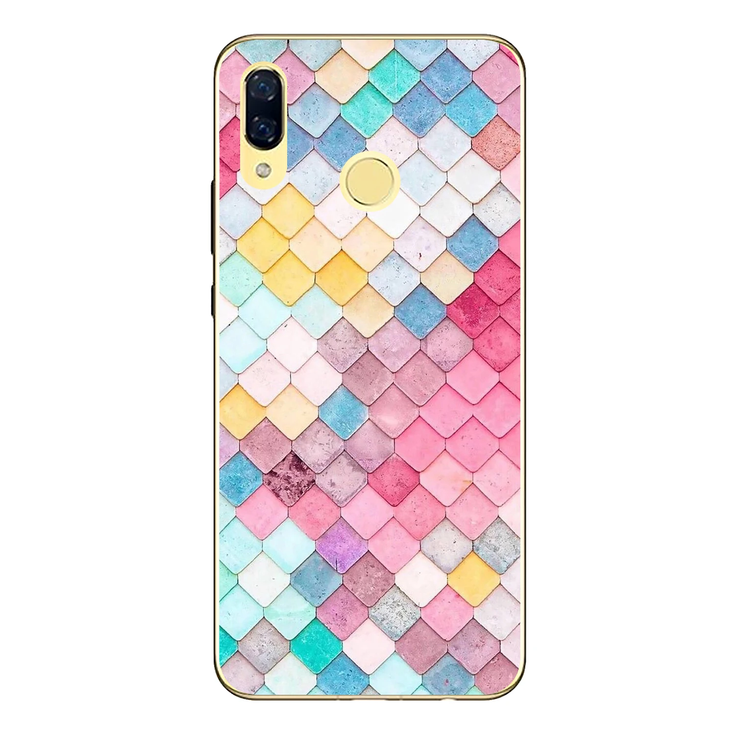 Мягкий чехол из ТПУ для Huawei Nova 3 6 дюйма прозрачный силиконовый веселые цветные