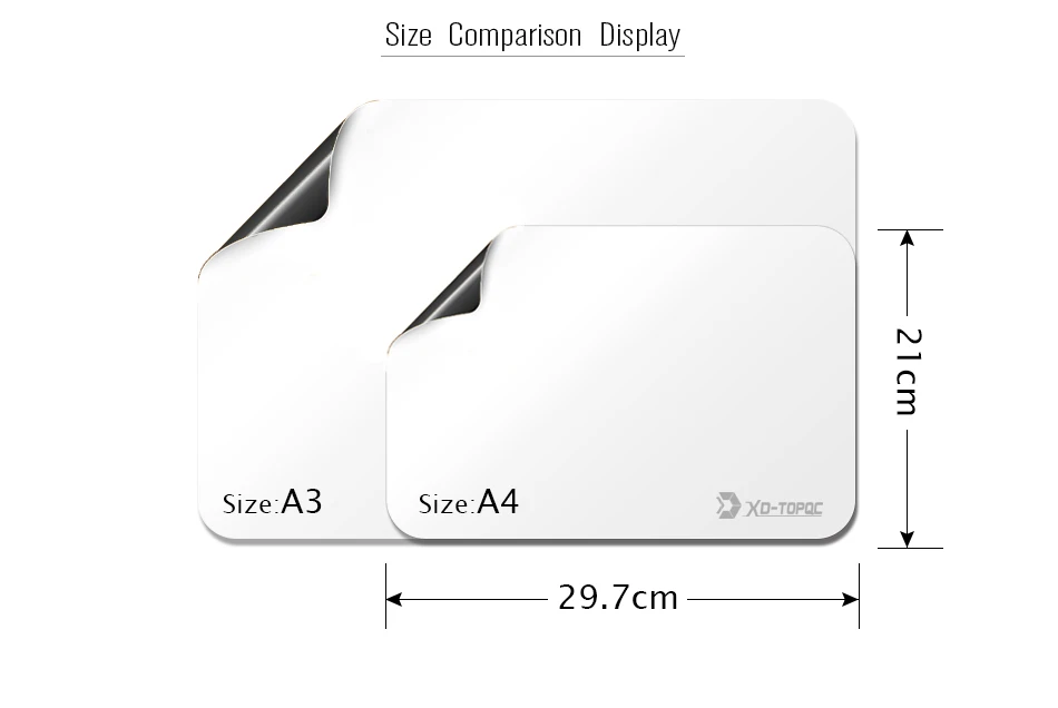 A4 гибкие доски " x 12" Dry Erase Холодильник Магнитные детская белая доска для рисования доска объявлений напоминание магнит на холодильник Примечание