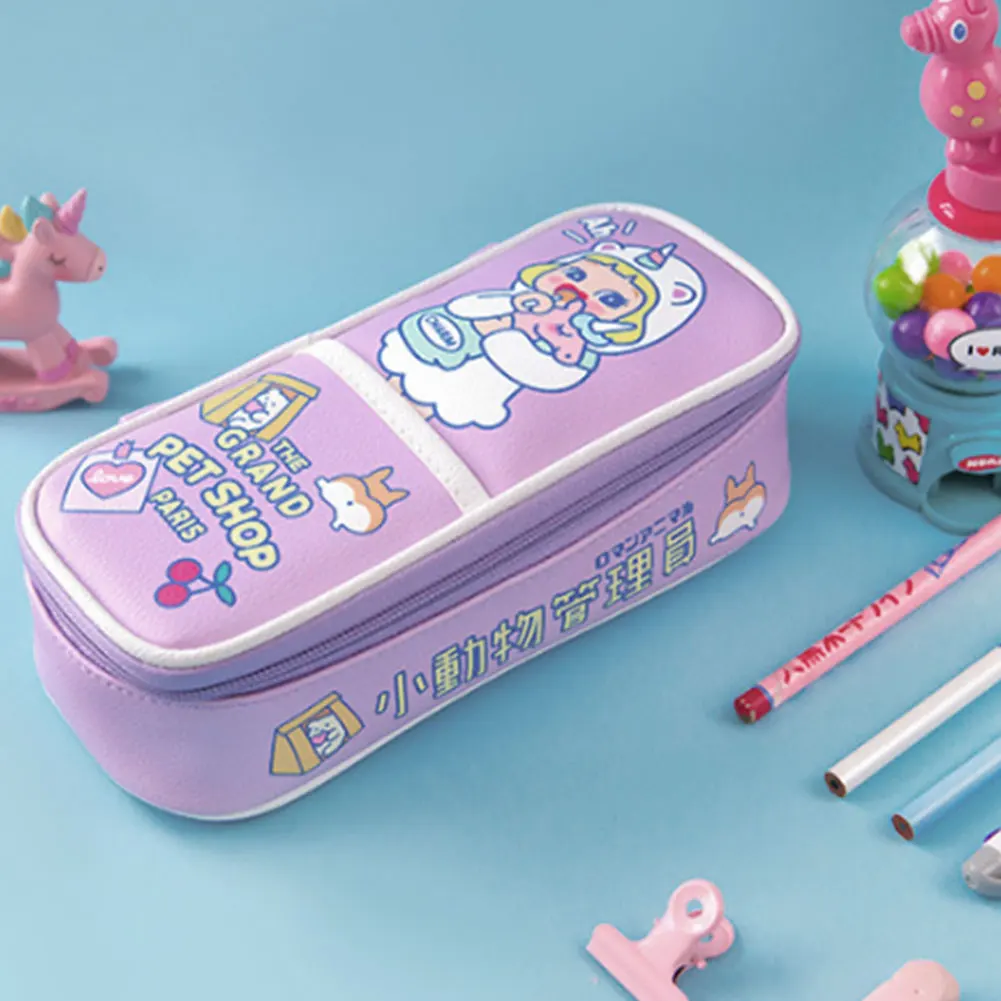 Портативный мультфильм чехол держатель milkjoy Единорог Красота Макияж сумка студента Карандаш Чехол милый, Япония, Корея, ручка коробки лучшего качества
