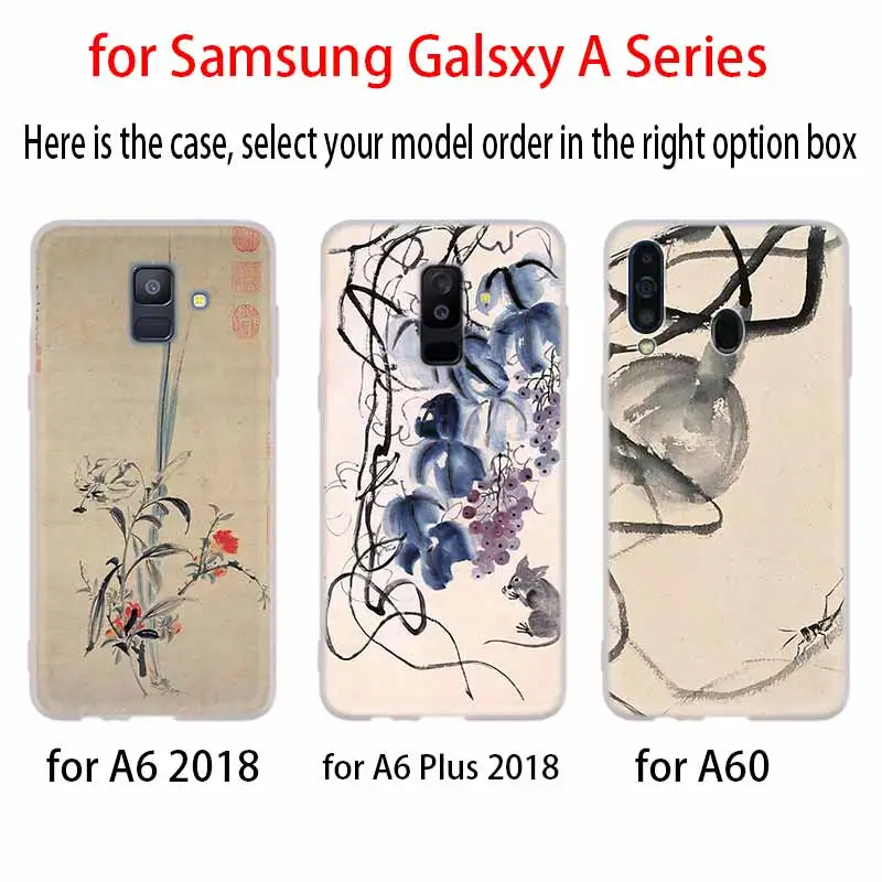 Роскошный чехол для Samsung A32 A52 A72 A12 A42 5g A21S A50 A51 A3 A5 A6 A7 A8 Plus 2018 2017 qi baishi с принтом |