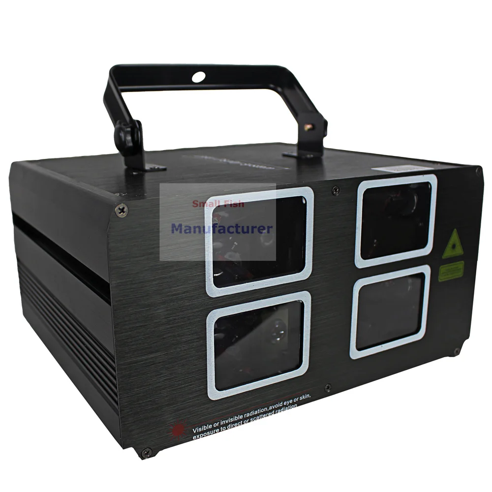 Сценический лазерный проектор 2 упаковки высокое качество 620 МВт RGB 3 в 1 4 линзы