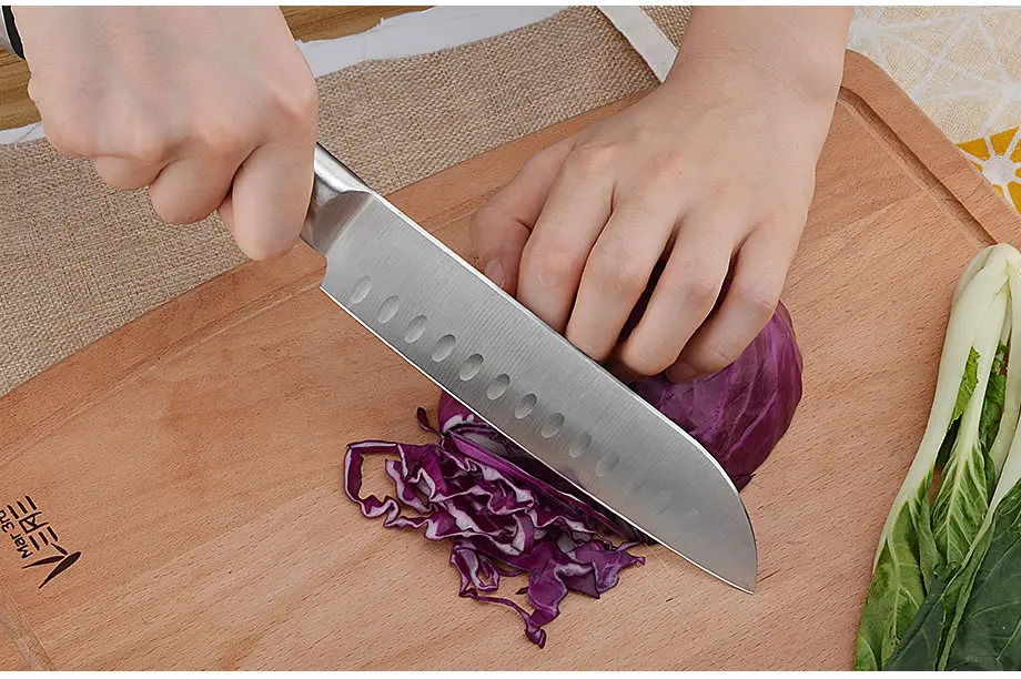 9 дюймов 12 дюймов кухонный нож из нержавеющей стали, японский нож Santoku для измельчения овощей, нож для мяса, нож для рыбы, нож для нарезки