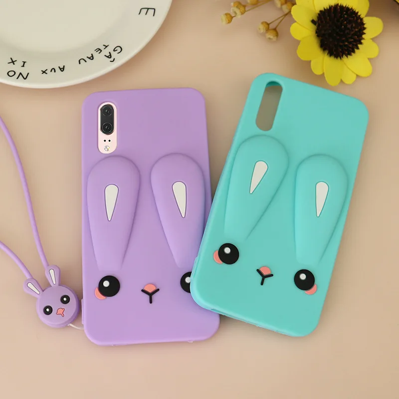 Очаровательный мультяшный чехол для huawei P20 Pro Lite силиконовая задняя крышка с