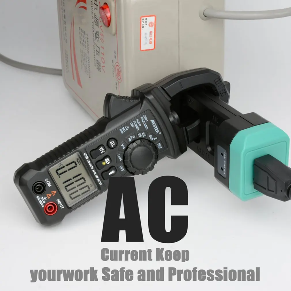 MESTEK CM81 Цифровой мультиметр зажим измеритель истинного RMS 5999 отсчетов AC/DC Вольт Ом