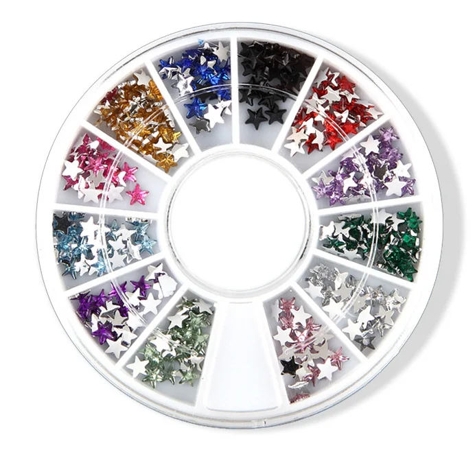 Новые 3D Cystal Красочные украшения ногтей колеса акриловые стразы для дизайна