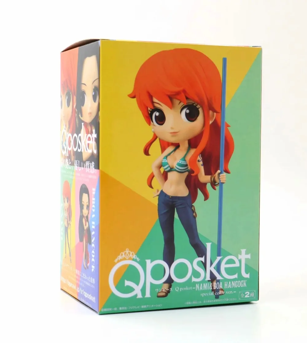 Q Posket персонажи Аниме One Piece Nami Boa Hancock ПВХ экшн Фигурки Коллекционная модель
