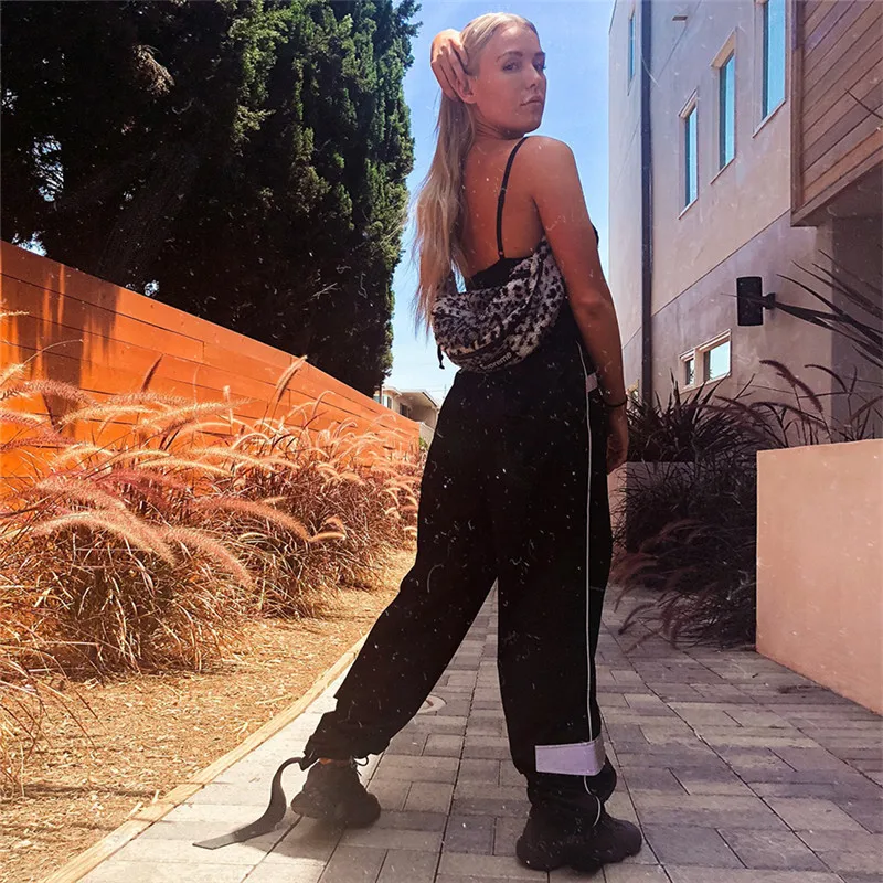 Брюки Капри женские с завышенной талией в стиле хип хоп|Легинсы| |