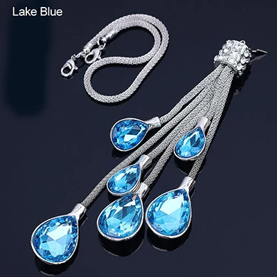 lake blue-1x Автомобильная интерьерная подвеска на зеркало с кристаллами и кисточками для салона автомобиля Висячие украшения модный аксессуар для украшения автомобиля - Название цвета: lake blue-1x