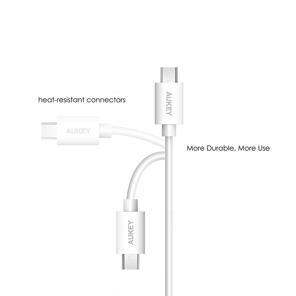 AUKEY шт. 5 Micro USB кабель быстрой зарядки 2A данных зарядное устройство мобильного