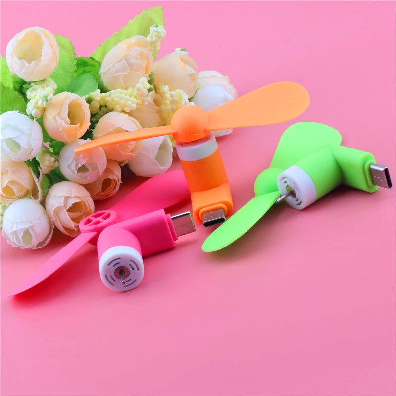 Мини вентилятор USB Type c гибкий для Xiaomi 4c 5 5s 6 Huawei P9 10 C Jack интерфейс мобильный