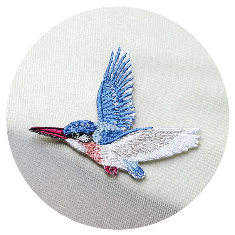 2 шт./компл. Высокое качество птицы гладильная вышивка патчи железа на вышитые