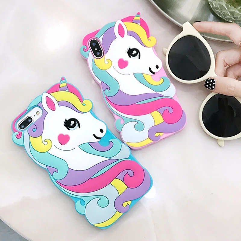 Чехол Rainbow Horse для IPhone X 8/8 Plus 7 7 Plus 6 6 S 6 S Plus задняя крышка Бампер Защитный ковер