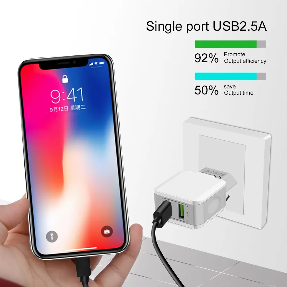 5V 2.5A Смарт путешествия двойной 2 USB зарядное устройство адаптер настенный портативный Быстрый ЕС разъем мобильного телефона зарядное устройство для iPhone samsung huawei планшет