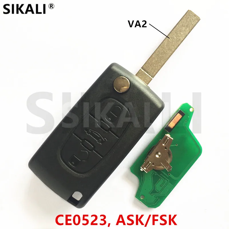 SIKALI 3BT дистанционный флип ключ для PEUGEOT 807 407 308 307 207 CC SW эксперт партнер Авто